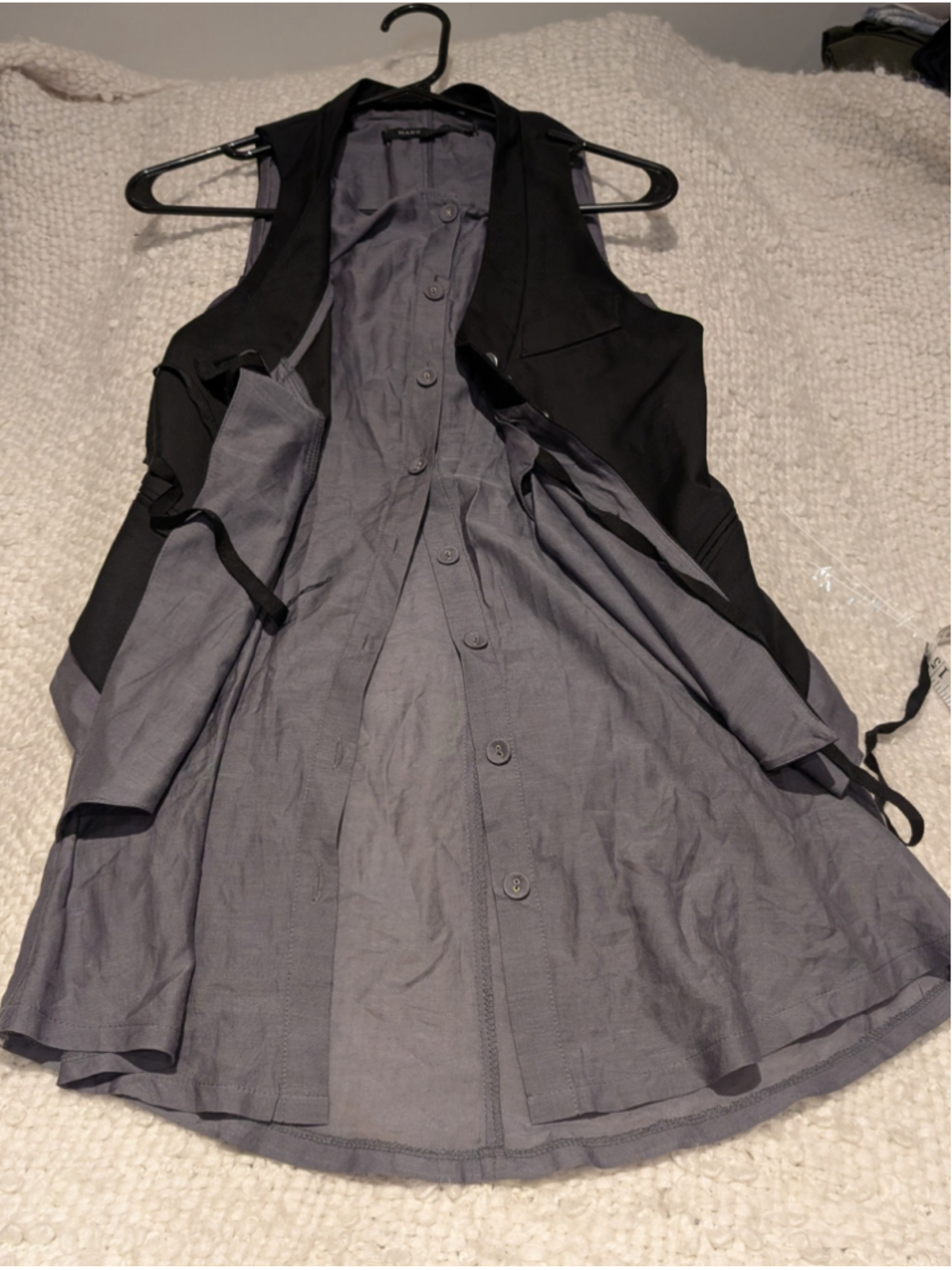 694 - Marc Jacobs Deconstructed Layered Vest Shirt Dress Tunic Sz 4 - Picture 8 of 13